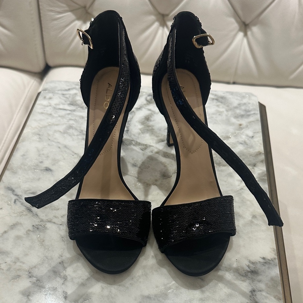ALDO Black Sequin Women's Heels